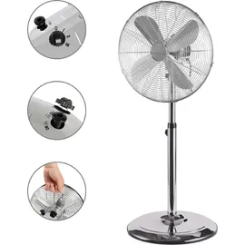 ProfiCare PC-VL3064MS 40 cm Standventilator Silber/Weiß