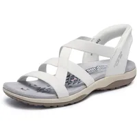 SKECHERS Reggae Slim-Stretch Flex Damen Weiss 40