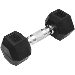 TRENDY SPORT Hex Dumbbell Hantel sechseckig schwarz 1 kg