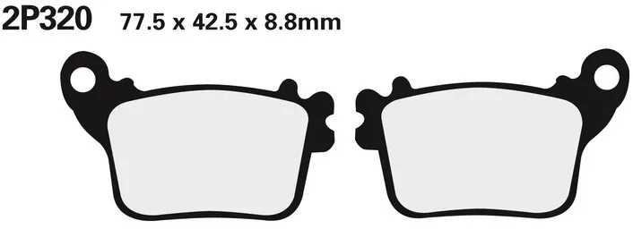 NISSIN Straßenbremsbeläge / Off-Road Sintermetall - 2P-320ST