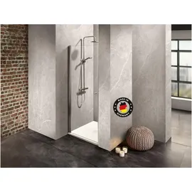 Dusbad Vital 2 Duschkabine mit Pendeltür 80 x 200 cm Gold/ESG-Glas