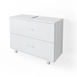 Vicco Waschbeckenunterschrank Ilias Weiß Schublade Unterschrank Badezimmer,