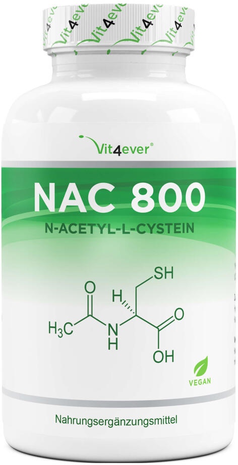 NAC - N-Acetyl L-Cystein 180 Kapseln mit je 800 mg