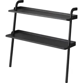 Yamazaki 5046 FRAME Kids Leaning Shoe Rack, black, Steel/ABS Resin/Silicone, 50 x 22 x 48 cm