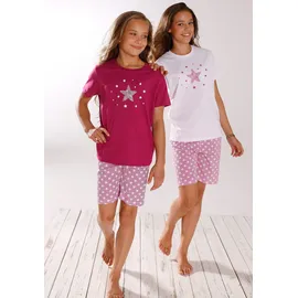PETITE FLEUR Pyjama Lila/Weiß 170/176