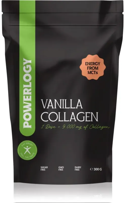 Powerlogy Vanilla Collagen hydrolysiertes Kollagen Rind Geschmack Vanilla 300 g