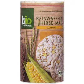 Waffeln biozentrale Bio knusper Reiswaffeln Hirse Mais Glutenfrei 100g