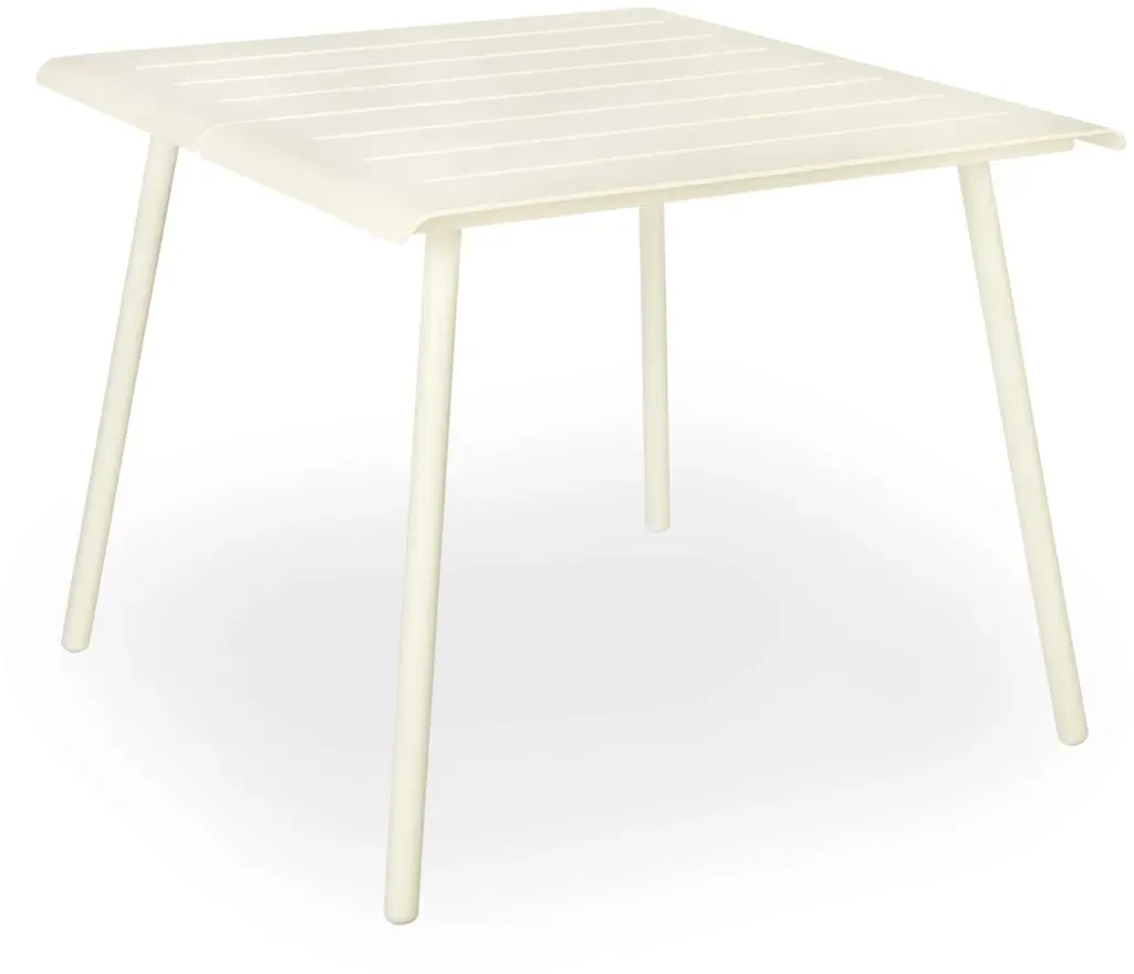 Vapio Outdoortisch Aluminium 90x90x74 cm Creme