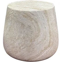 VCM Beistelltisch Bonn Natur 48 x 48 cm) | DH 48x41 cm