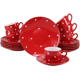 CreaTable Polka Dots Kaffeeservice 18-tlg. bunt