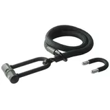 tex-lock Eyelet U/x-lock Bügelschloss Schwarz Kabelschloss