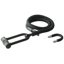 tex-lock Eyelet U/x-lock Bügelschloss Schwarz Kabelschloss