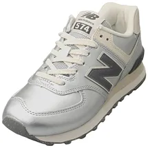 New Balance 574 Damen Metallic Silver/Artic Grey 39