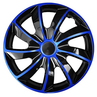 Radzierblenden Quad Bicolor blau 4 Stück (17 Zoll)
