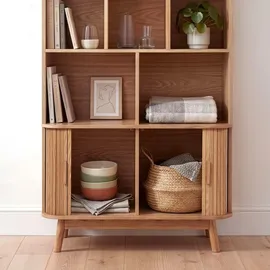 CaliCosy Bücherregal Holzwerkstoff 80/157,5/40 cm braun