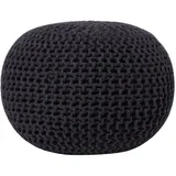 Beliani Pouf Schwarz