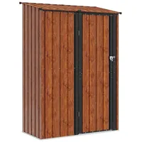 vidaXL Gartenhütten Braun 140,5 x 74 x 200 cm Metall