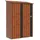 vidaXL Gartenhütten Braun 140,5 x 74 x 200 cm Metall