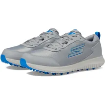 SKECHERS Herren Max Fairway 4, Golfschuh, leicht, ohne Spikes, Grau/Blau, 43 EU