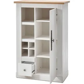 Home Affaire »Westminster BESTSELLER", Set, Vitrine, Lowboard, Kommode, Wandregal, 4 Stk. tlg., weiß