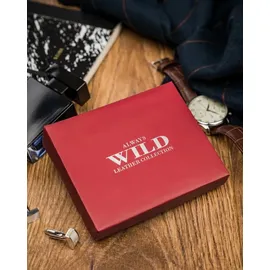 Always Wild Herren Geldbörse braun/weiß/rot