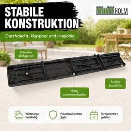 Trutzholm Bierbank 180 x 0 x 0 cm Grau