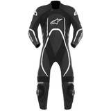 Alpinestars Orbiter 1 teiler Lederkombi, schwarz-weiss, Größe 56 für Männer