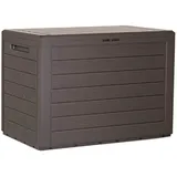 Prosperplast Woodebox Gartenbox Kissenbox Gartentruhe (190 Liter, Umbra)