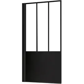 Schulte Badewannenaufsatz Atelier 5'' 1-teilig 140 cm mattschwarz