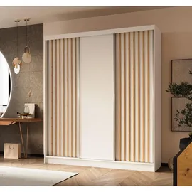 ax living Schwebetürenschrank Cabinio 180 x 216,1 x 61 cm Weiß