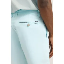 Bugatti Bermudas BUGATTI, Herren, Gr. 52, Normalgrößen, 510, mint, 98% Baumwolle, 2% Elasthan, unifarben, normal, Hosen Bermudas, im lässigen Stil