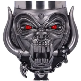 Nemesis Now Motorhead Kelch Glas, Silber, 20,5 cm