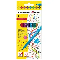 Eberhard Faber 551008, 8 Farben, Schwarz, Blau, Braun, Grün, Lila, Rot, Violett,