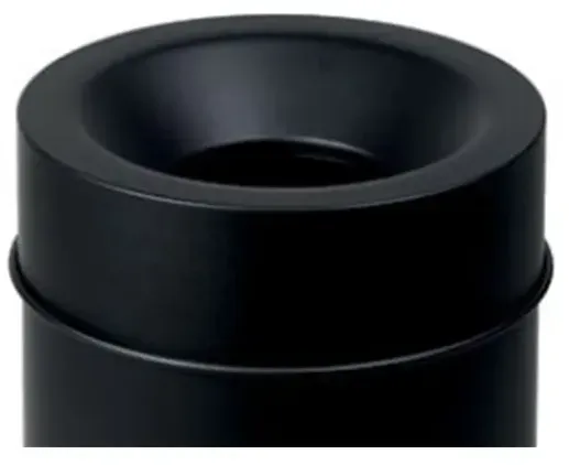 Papierkorb feuersicher Grisu Vip Color Deckel schwarz Sicherheitsdeckel für Grisi VIP Color schwarz 50 L