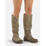 felmini wide fit Stiefel Stiefel Leder | Grau 36