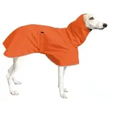 VOODUE hunderegenmantel Italienische Windhund-Kleidung, wasserdichter Whippet-Mantel, Winter, verstellbare Windhund-Kleidung, Winter-warme Fleece-Kleidung, warme Jacke for Hunde (Color : Orange, Siz