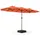 Costway Doppelsonnenschirm 400 x 200 cm Beige