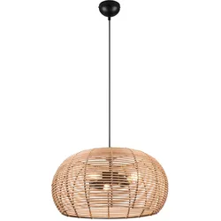 Trio Pendelleuchte Inga Rattan & Geflecht 50 cm