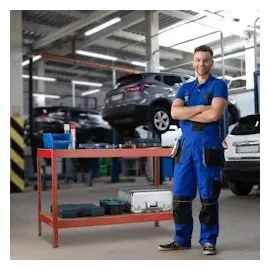 Relaxdays Werkbank 2 Ebenen, & rot