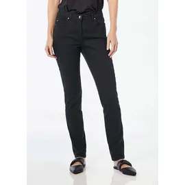 GOLDNER Kurzgröße: Lange Freizeithose BELLA mit Formbund in schwarz | Gr.: 23