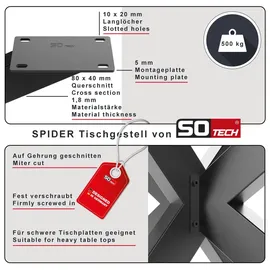 SOTech Tischgestell SPIDER 430 x 580 x 980 mm