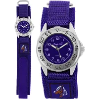 Pacific Time Mädchen Armbanduhr Kinderuhr Pferde Motiv Uhr Klettarmband lila violett 21694 - Violett/Violett