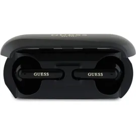 GUESS Elongated Metallic Printed Logo - TWS Bluetooth-Kopfhörer + Ladetasche (schwarz) - Schwarz