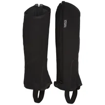 HKM Reitletten aus Nubukimitat mit Elastikeinsatz, schwarz,8,557930