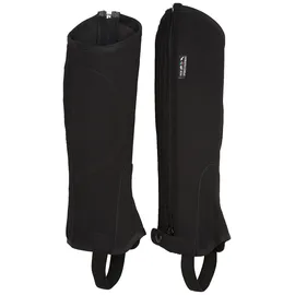 HKM Reitletten aus Nubukimitat mit Elastikeinsatz, schwarz,8,557930