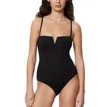 Marc O'Polo Badeanzug Essentials Swim Schwarz M