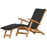 Kai Wiechmann Deckchair Auflage Liegestuhl Polster anthrazit grau waschbar Premium