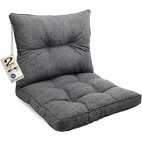 sunnypillow Rückenkissen 50 x 50 x 40 cm grau 2 St.