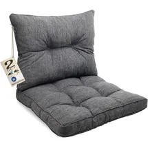 sunnypillow Rückenkissen 50 x 50 x 40 cm grau 2 St.
