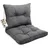 sunnypillow Rückenkissen 50 x 50 x 40 cm grau 2 St.
